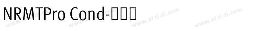 NRMTPro Cond字体转换
